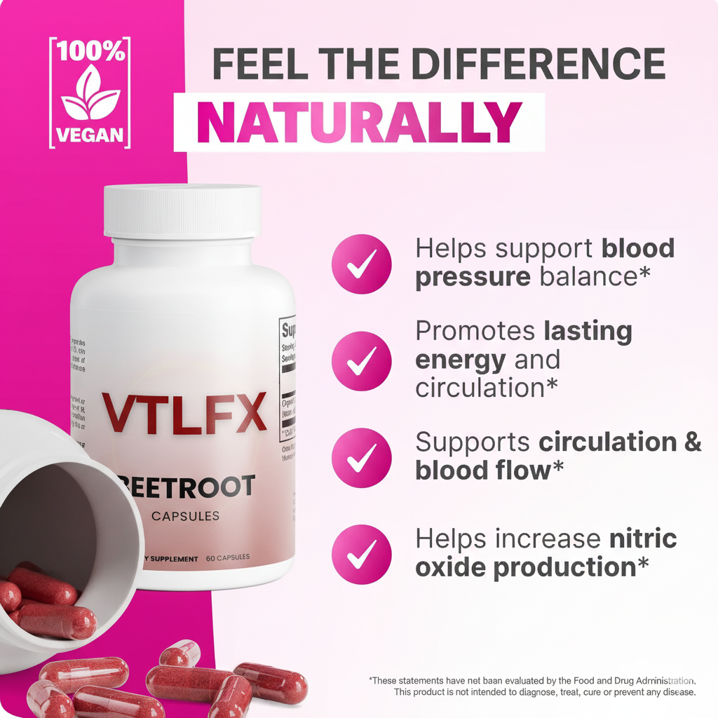 VTLFX Beetroot Capsules To Support Circulation And Vitality*