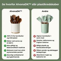 VelovaDK Eksklusive Teaktræsredskaber | 7-delt Sæt uden Toksiner